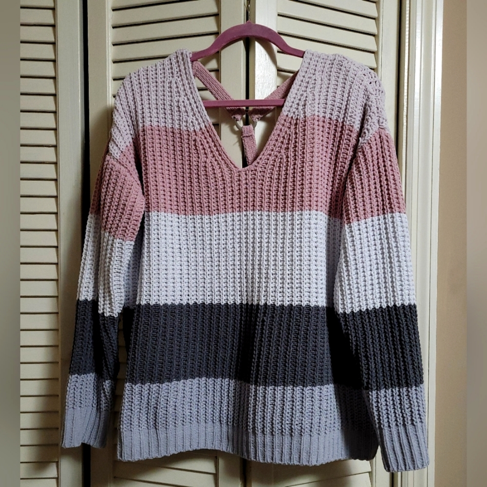 Large Pink Oversized Sweater